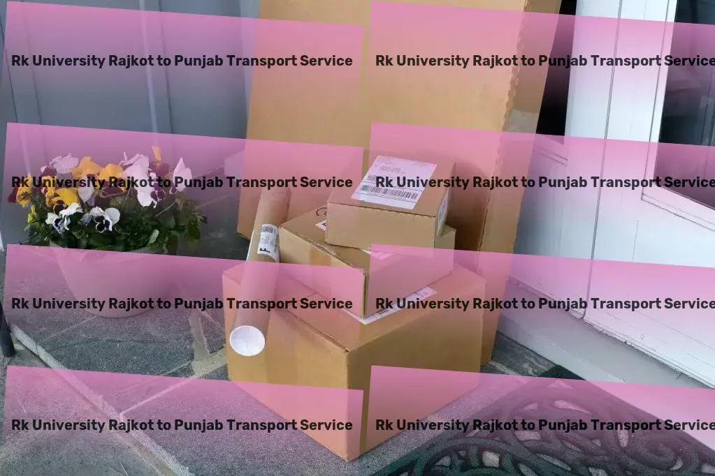 Rk University Rajkot to Punjab Transport Advanced freight and logistics