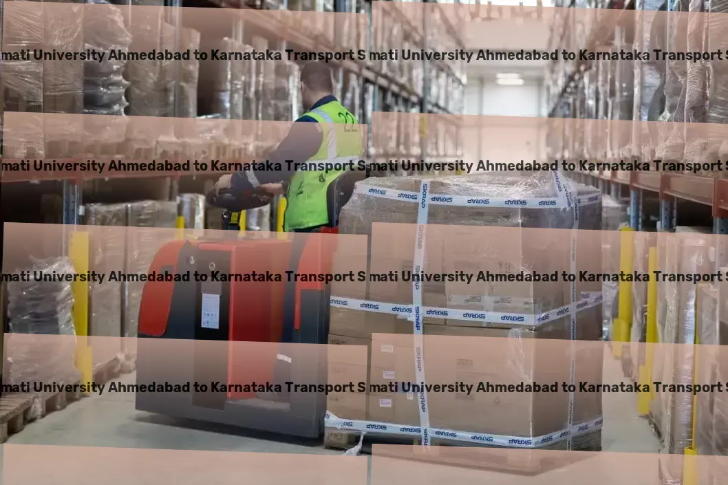 Sabarmati University Ahmedabad to Karnataka Packers And Movers Exceptional service quality for Indian transportation needs! - Industrial transport services